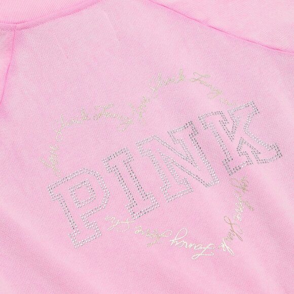 PINK x LoveShackFancy Reissued Full-Zip Sweatshirt & Flare Leggings Set LARGE - Picture 9 of 16